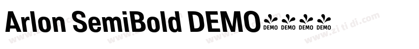 Arlon SemiBold DEMO字体转换